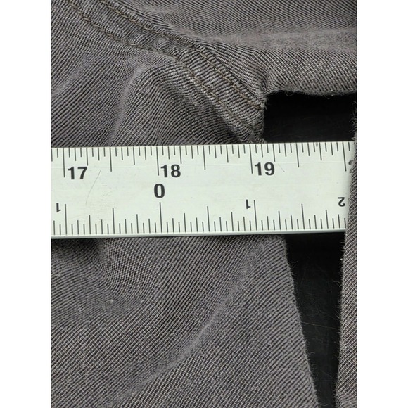 Ariat Gray Long Sleeve Womens Shirt Nickel Coin Style Buttons Medium - Picture 3 of 6